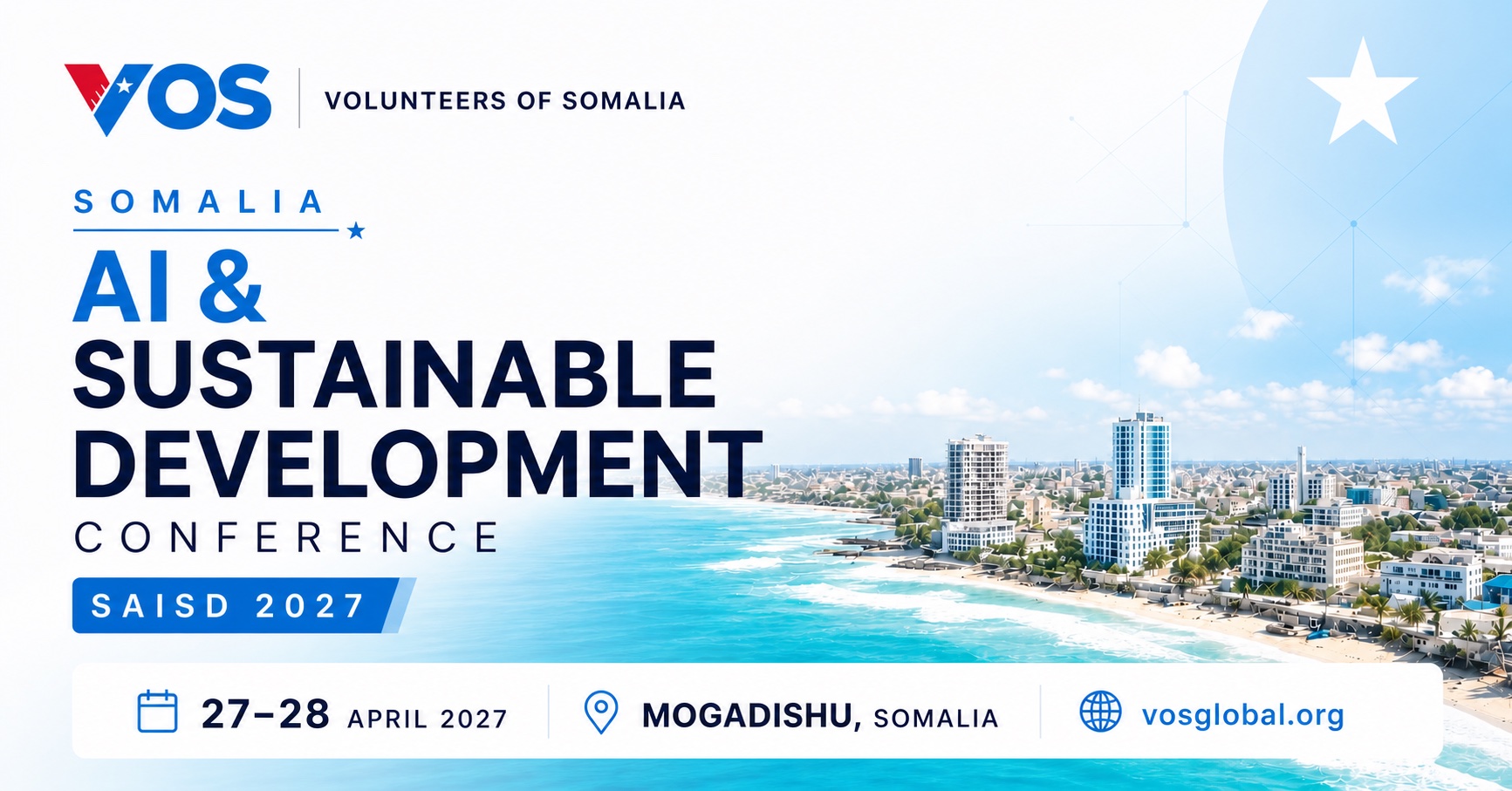 SAISD 2027: Somalia AI and Sustainable Development Conference, April 27–28, 2027 in Mogadishu